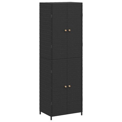 Storage Unit Outdoor Storage Cabinet Patio Storage Box Poly Rattan vidaXL