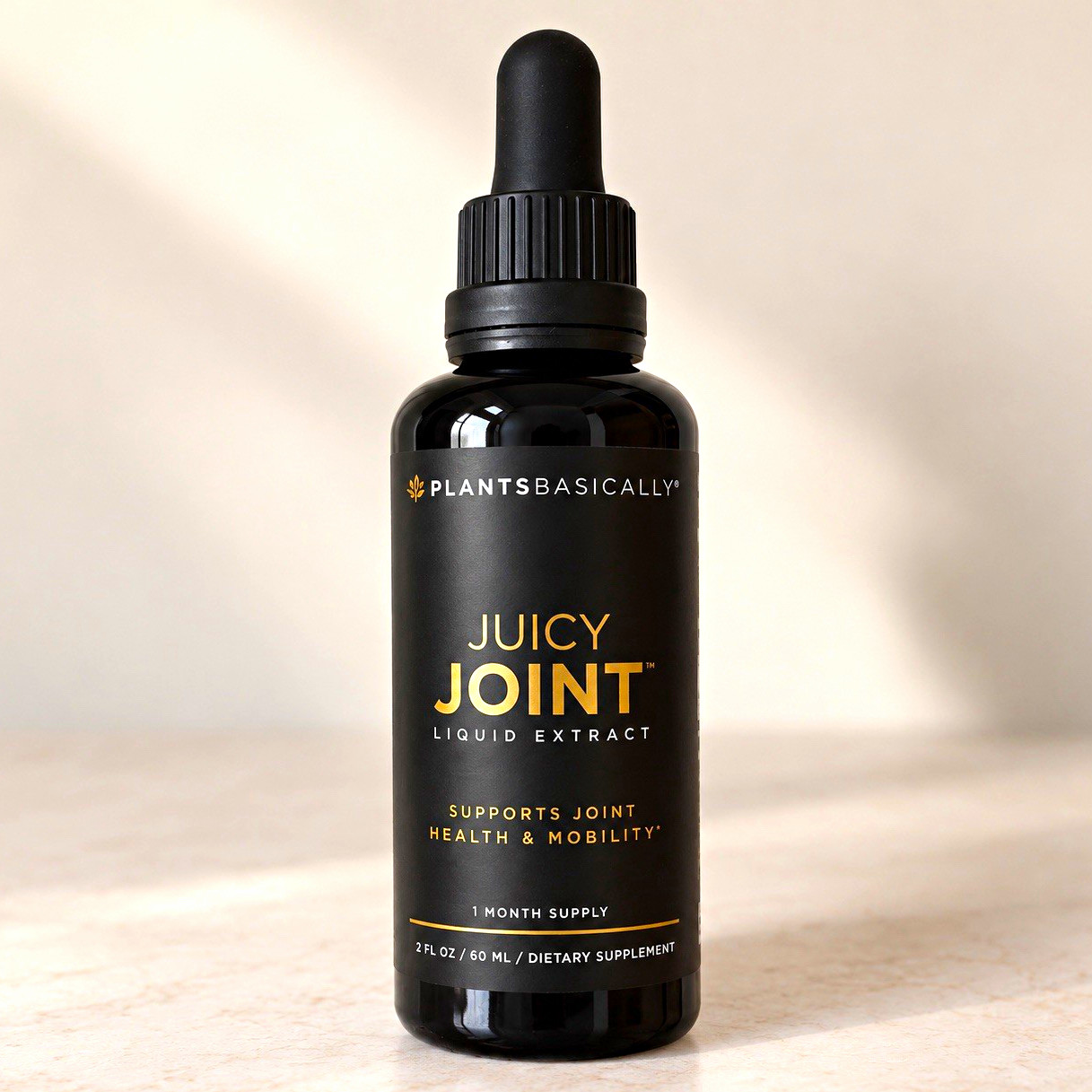 Plants Basically Juicy Joint Liquid Extract Joint Support 2 fl oz (60 mL)