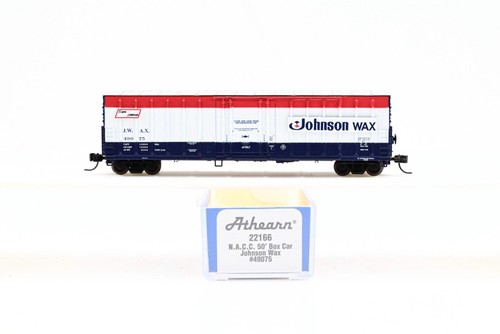 Athearn Spur N 22166 Johnson Wax 50' Box Car #49075 - Originalverpackt | Zustand: Used