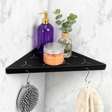 Bathroom Corner Shelf 11" Slot Design Recessed Shower Shelves for Tiled Wall,