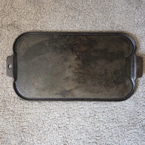 Wagner’s 1891 Original Cast Iron 17 in. Double Griddle