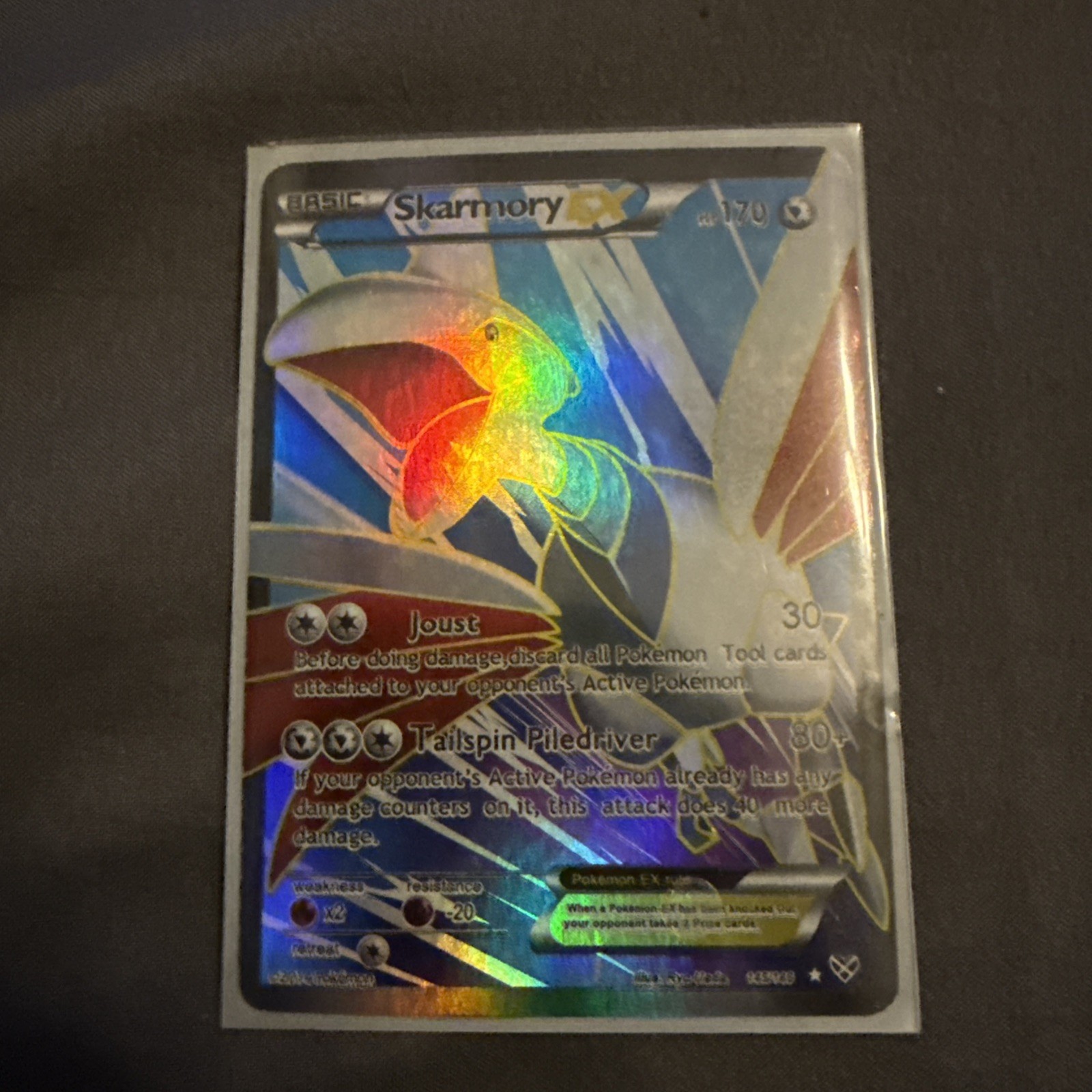 POKEMON POKÉMON TCG 2014 SKARMORY EX 145/146 XY FULL ART HOLO NM