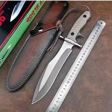 Rambo Last Blood Bowie Fixed Blade Knife Sylvester Stallone Hunting Knives
