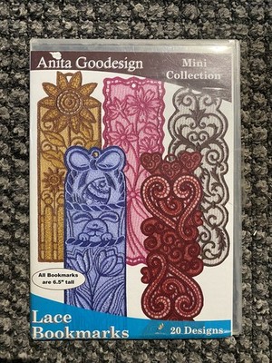 Anita Goodesign - Lace Bookmarks Mini Collection Stickmaschine Design CD