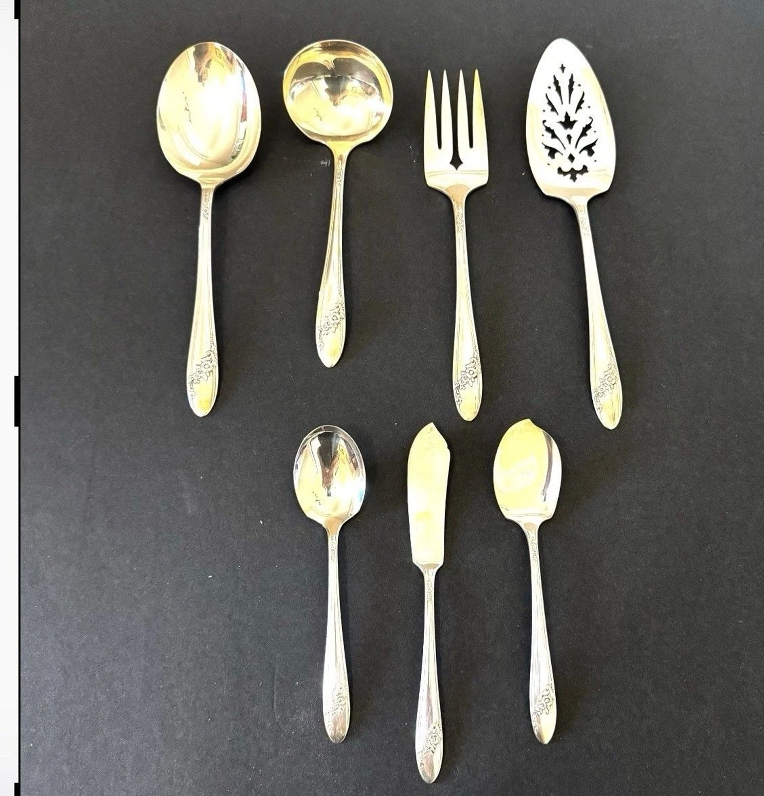 Vintage Tudor Plate Oneida Community Queen Bess II Silverplate Serving Pieces
