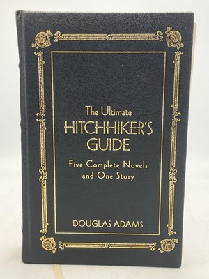 The Ultimate Hitchhikers Guide Douglas Adams 2005 Gramercy Black Faux Leather HC
