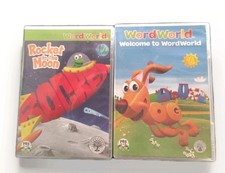 WordWorld-PBS Kids Lot Of 2 DVDs "Welcome to WordWorld" & "Rocket to the Moon"
