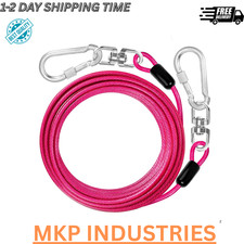 jenico Dog Tie Out Cable: 10ft Lead for Yard - Heavy Duty Chain Leash...