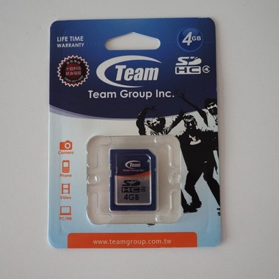 Team Group SDHC 4 GB Class 4 Memory Card (Retail Packaging) TSDHC4GCL401