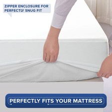 Zippered Mattress Encasement Waterproof Bed Bug Mattress Protector Cover Pad