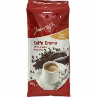 Jeden Tag Caffe Crema Ganze Bohne 100% Arabica 1Kg Packung
