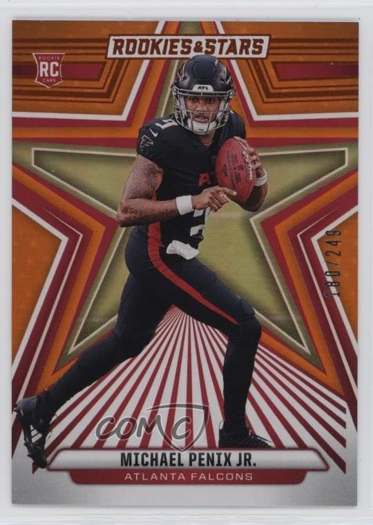 2024 Panini Rookies & Stars Rookies Orange 180/249 Michael Penix Jr #179 RC