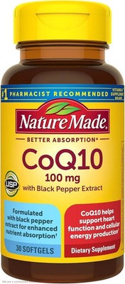 Nature Made CoQ10 Better Absorption 100mg Supplement Tablets - 30ct Exp 09/26+
