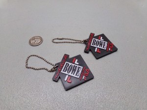 2 - 1990's Fila Athletic Shoe Tags/Keychains Riddick Bowe Motion Boxing Champ