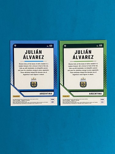 2024-25 Donruss Soccer Base + Optic Card Lot Julian Alvarez #69 Argentina - Bild 2 von 2