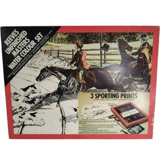 Reeves Unfinished Masters Watercolour Set Sporting Prints Unused Preloved