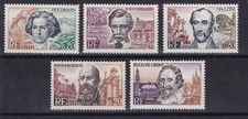 France année 1963 Grands Hommes N° 1382** 1383** 1384** 1385** 1386**