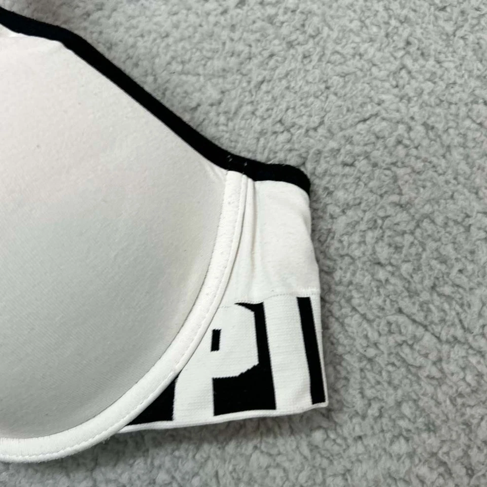 Pink Bra 36C Push Up Bra Cool Comfy Push-Up Spellout VS Victoria Secret - Image 3 of 4