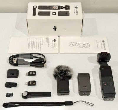 DJI Pocket 2 Creator Combo Handheld Gimbal Camera W/ Accessories - FOR PARTS