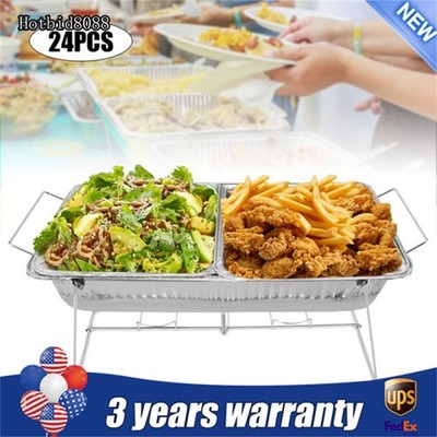 24 Pack Chafing Wire Rack Buffet Stand Full Size Chafing Food Warmer Dish Stand