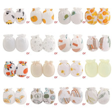 5 Pairs Newborn Baby Anti-Scratch Gloves 0-3M Infant Boy Girl Unisex Mittens
