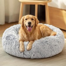 Dog Beds Large Sized Dog 36 inches Calming Soft Anti-Anxiety Donut Dogs Bed