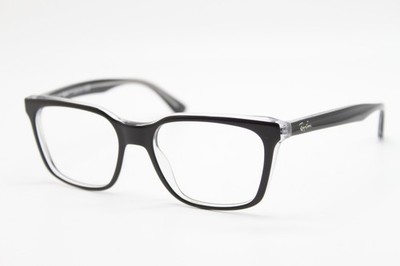 NEW RAY-BAN RB 5391 2034 BLACK TRANSPARENT AUTHENTIC EYEGLASSES 53-18