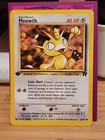 Meowth 1st Edition 62/82 Team Rocket Pokemon Card NM Vintage WOTC