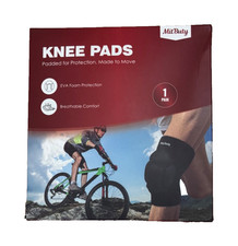 MitButy Black Knee Pads Size Large 22 25" 56-63CM New Unopened Box