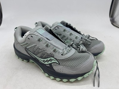 Saucony Excursion TR13 Sneakers Womens Gray Hone Lace Up Trail Running Shoes - 8