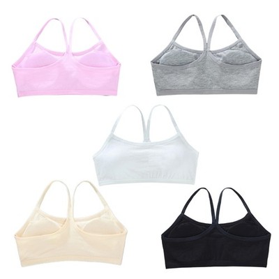 Lightweight Children s Bralette For Ages 6-12T Elastic Tube Tops Ensure Comfort