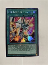 Yu-Gi-Oh The Gaze of Timaeus Secret Rare 1st Edition Near Mint MZMU