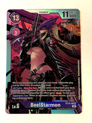 Digimon TCG - BeelStarmon - ST14 - Super Rare - Englisch - Holo - NM