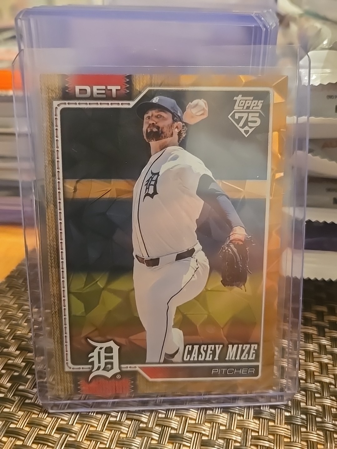 2026 Topps Casey Mize Gold Diamante Foil 05/50 #16 Detroit Tigers
