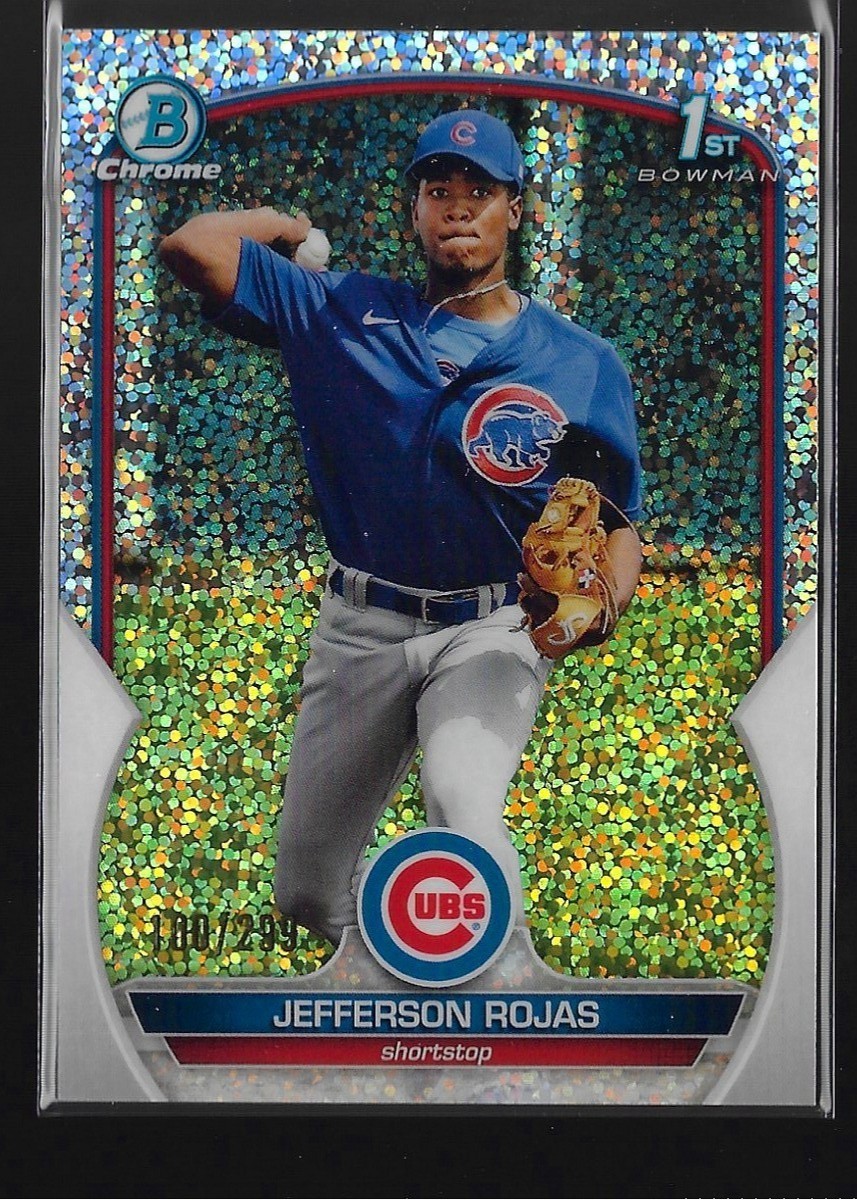 2023 Bowman Chrome Prospects Speckle Refractor /299 Jefferson Rojas #BCP-70 Cubs
