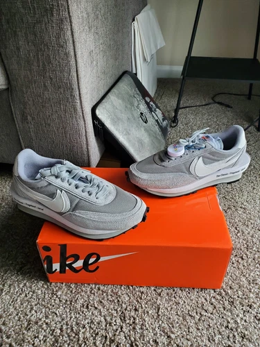 Herren Nike Sacai Fragment LDwaffle Grau Größe 6,5 