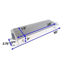 Rev9 Bar And Plate High Flow Universal Type-c Turbo Intercooler 30 X 7.5 X 3
