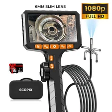 BestPrice! 2-Way 360° Endoscope W/Light Industrial Articulating Borescope Camera