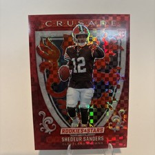 2025 Panini Rookies & Stars #2 Shedeur Sanders Crusade Red Plaid