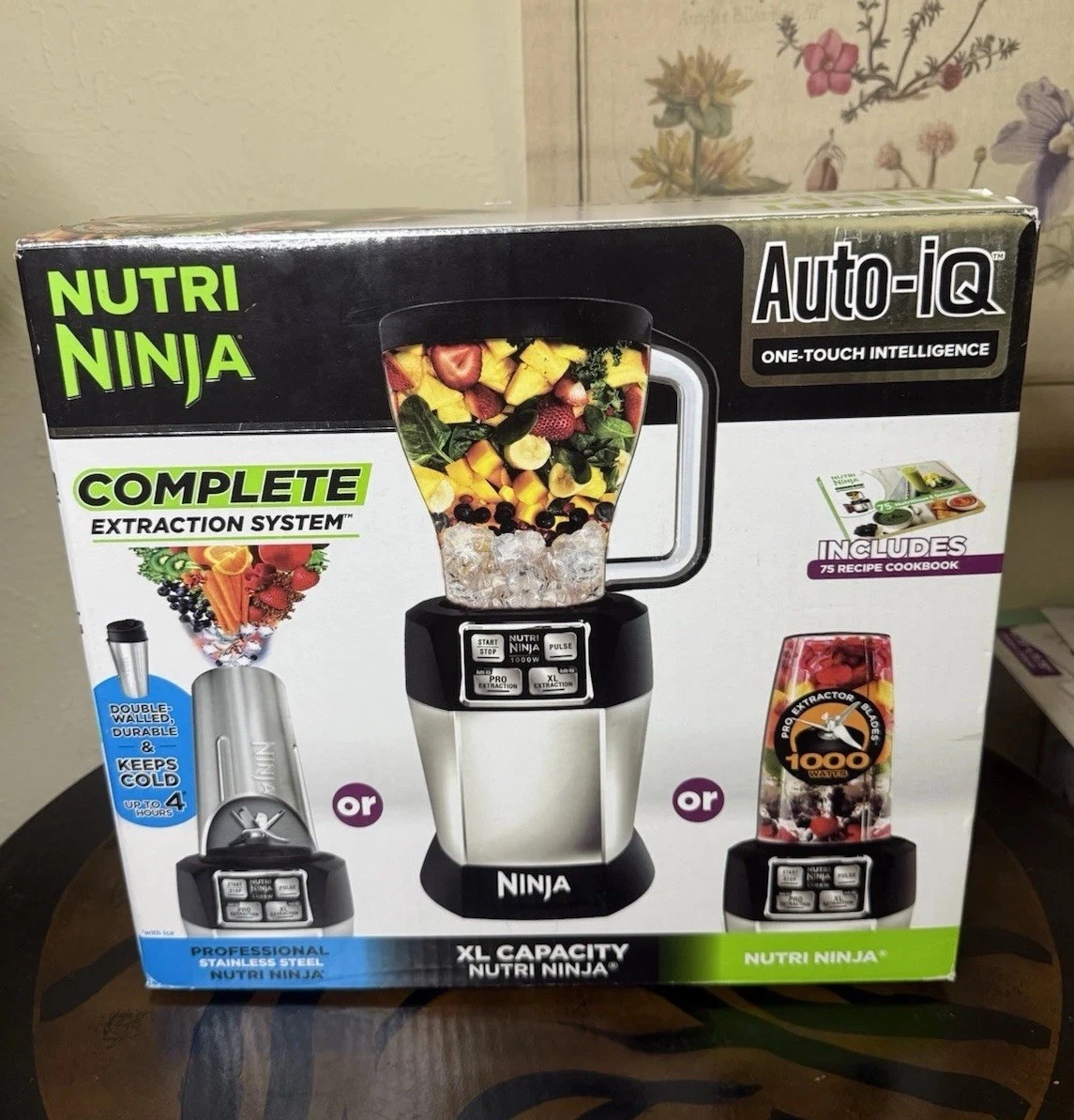 Nutri Ninja Pro BL486 Auto-IQ 1000 Watts Complete Extraction System