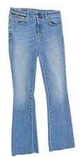 Acynetic Phoebe Blue Denim Flare Jeans Pants Bottoms Women's Size 27 READ