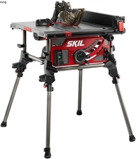 SKIL 15 Amp 10 Inch Portable Jobsite Table Saw with Folding Stand- TS6307-00,NEW