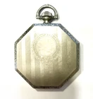 Antique Engraved Illinois Pocket Watch Case,Nickel Silver, wth crown and crystal