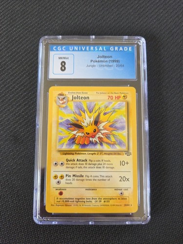 Jolteon (Unlimited) graded CGC 8 for sale on eBay