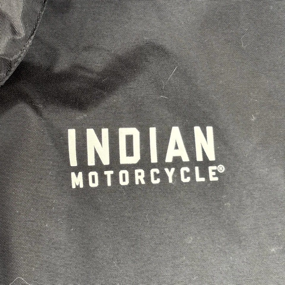 Chaqueta Burlington Original Indian Motorcycle Para Hombre Negra Adulto Grande Ligeramente Usada Foto 3 de 4