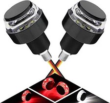2Pcs Motorcycle Turn Signals LED Light Double Color Bar End Turn Signals Red