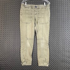Pilcro and the Letterpress Olive Green Utility Ankle Cargo Pants Women's Size 29