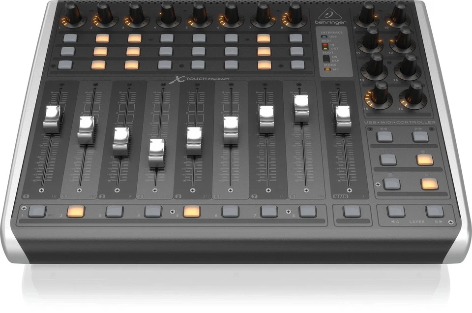 Behringer X-TOUCH Compact USB/MIDI Controller w/ 9 Touch-Sensitive Motor Faders - Image 4 of 4