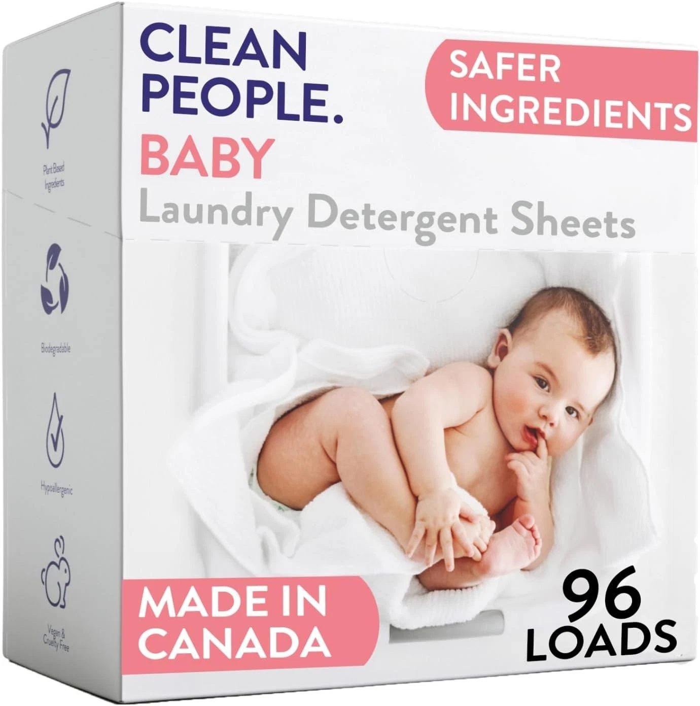 Unscented Baby Laundry Detergent Sheets Hypoallergenic Ultra Concentrated
Opens in a new window or t