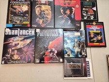 old computer games pc. Wing commander, star lancer, privateer. space combat.